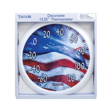 Taylor Taylor Decorative Dial Thermometer Plastic Multicolored 13.25 in. 6729